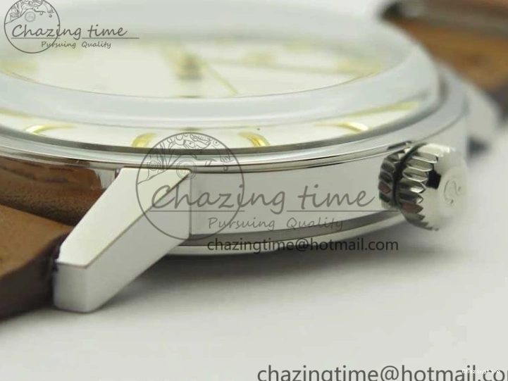 0304 Seamaster 30 1962 SS TW Best Edition White Dial YG Markers On Leather Strap MIYOTA Soft 8080